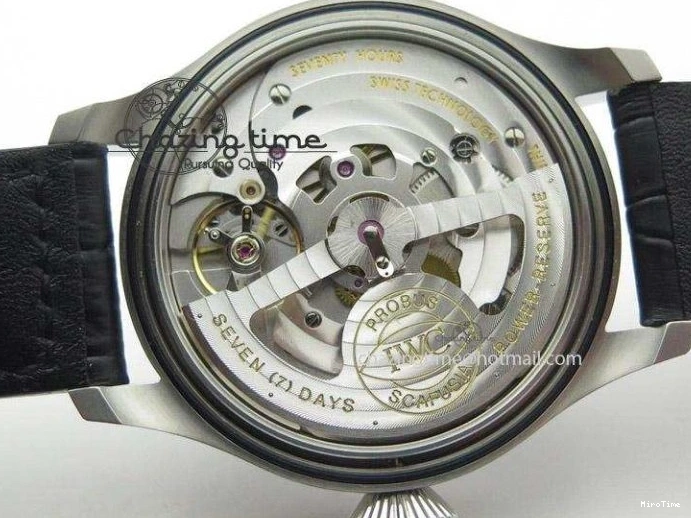 MIROTIME 1225 Timeless Big Pilot Real PR IW500901 ZF 1:1 Best Edition On Black Leather Strap A 7340